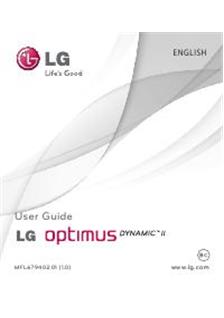 LG Optumus Dynamic II manual. Camera Instructions.
